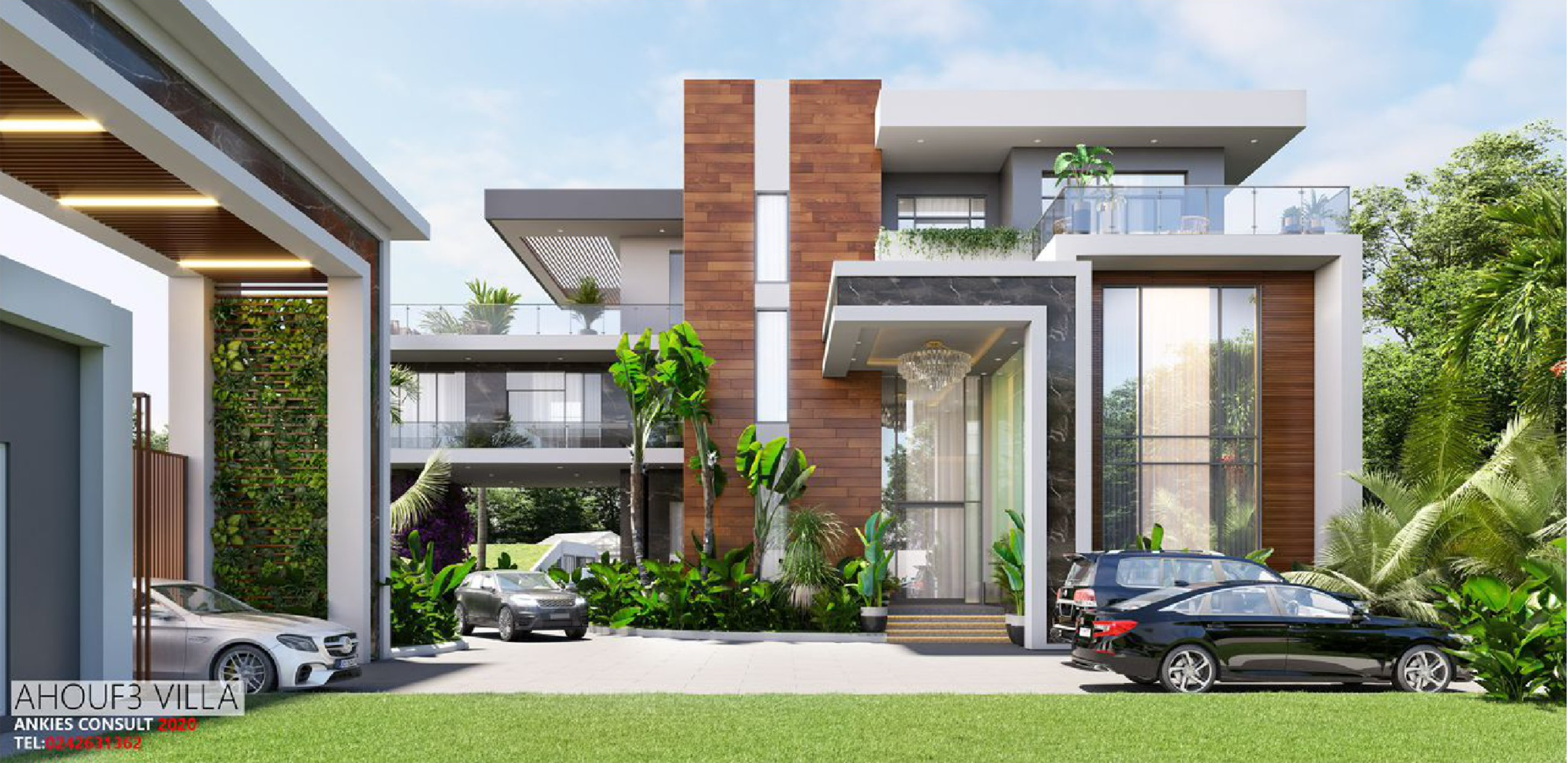 Ahuof3 Villa – 9-Bedroom residential mansion with a basement and swimming pool